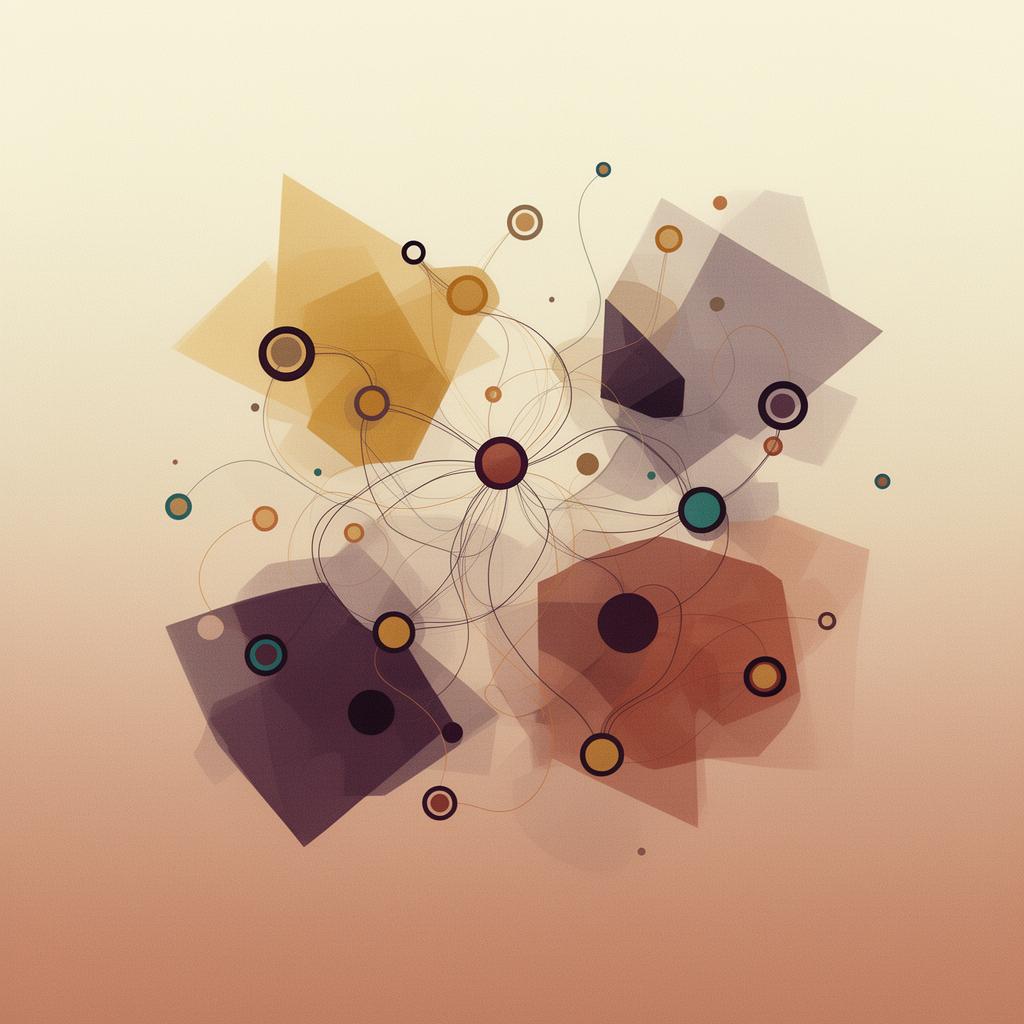 Abstract visualisation of interconnected workforce architecture and capability mapping